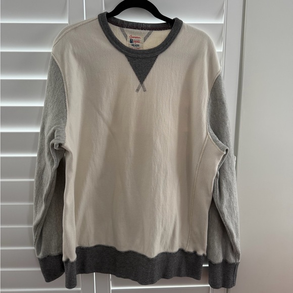 Todd Snyder Other - Todd Snyder Cream and Gray Two-Tone Sweatshirt
